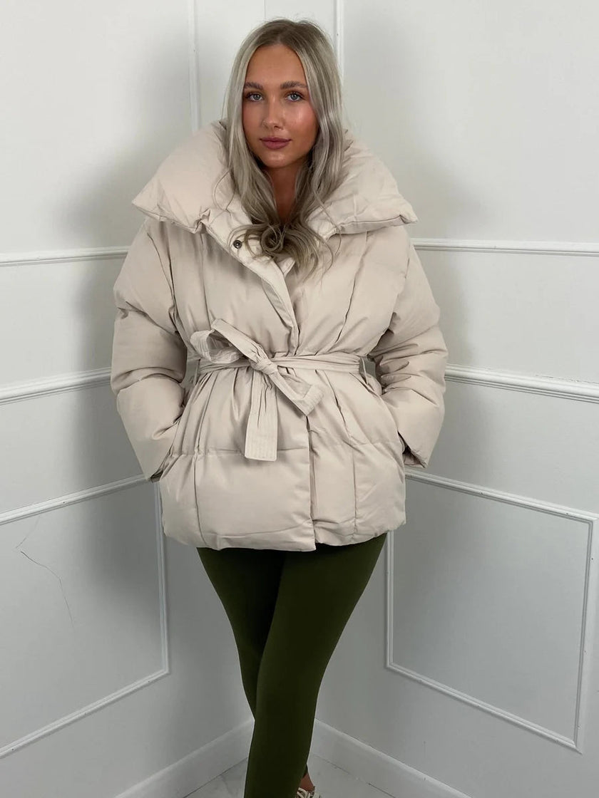 Brooklyn | Belted Winter Puffer Coat — Cozy & Chic