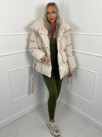 Brooklyn | Belted Winter Puffer Coat — Cozy & Chic