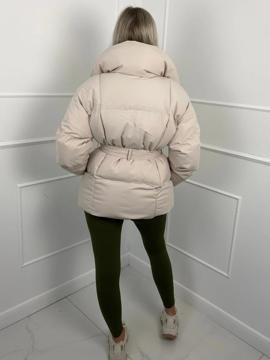 Brooklyn | Belted Winter Puffer Coat — Cozy & Chic