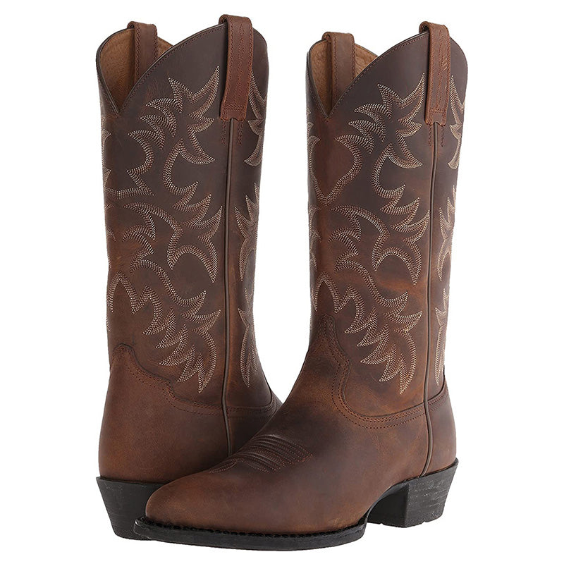 Donna | Classic Western Boots with Embroidery