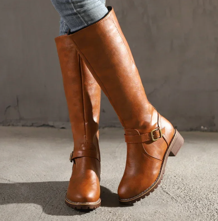 Chloe | Sleek, Premium Leather Knee-High Boots for Women