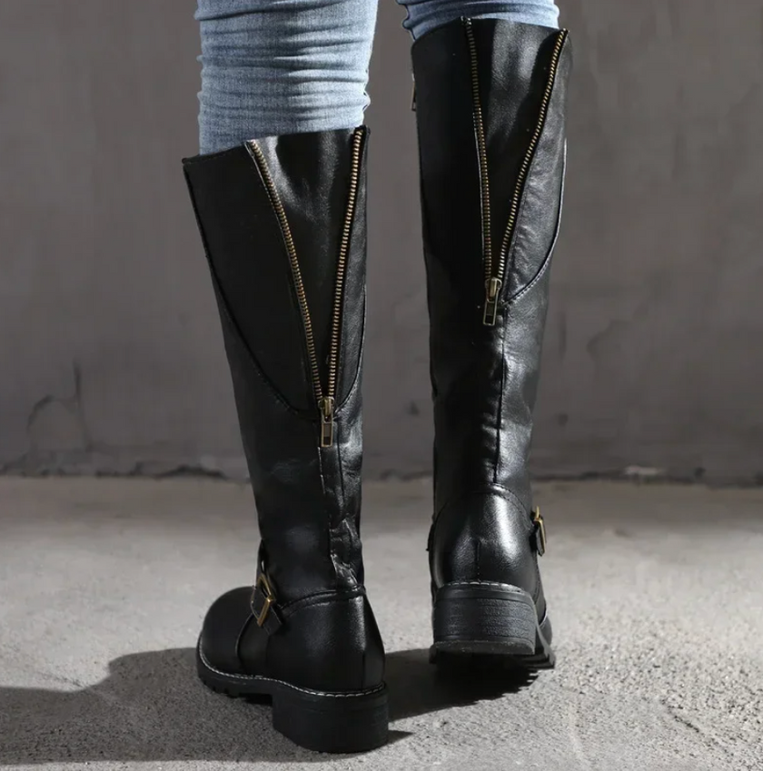 Chloe | Sleek, Premium Leather Knee-High Boots for Women