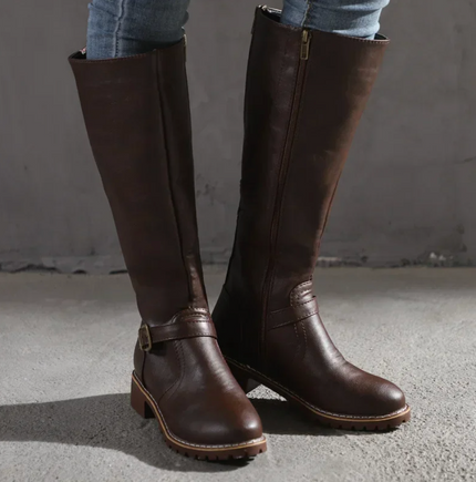 Chloe | Sleek, Premium Leather Knee-High Boots for Women