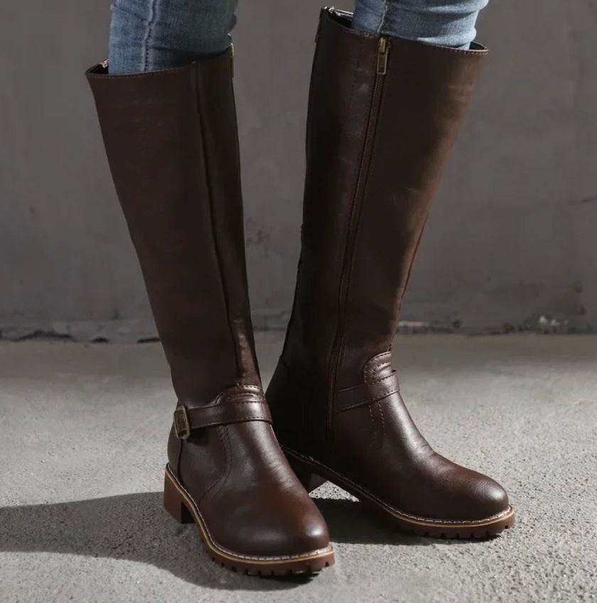 Chloe | Sleek, Premium Leather Knee-High Boots for Women