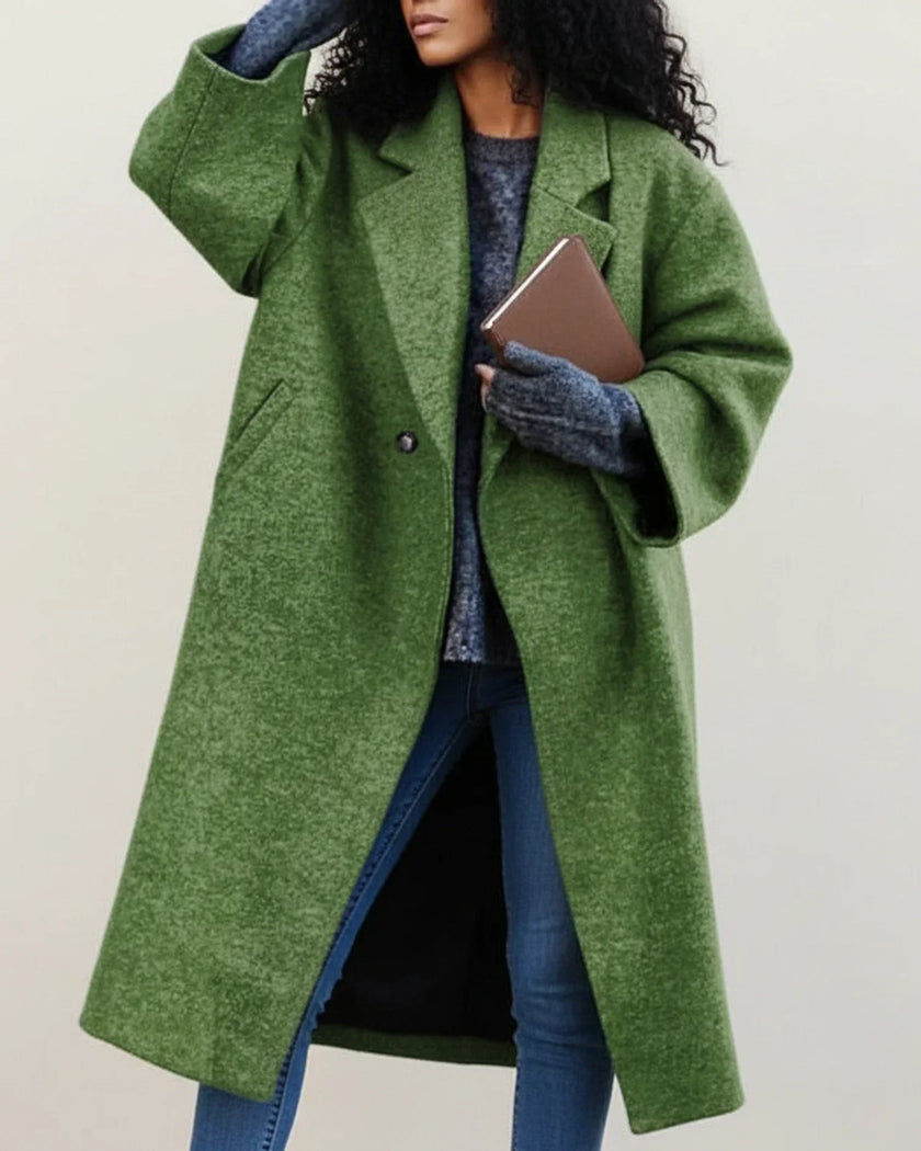 Dakota | Colorful Long Winter Wool Coat – Warm, Stylish & Eye-Catching