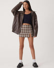 Ruby| Oversized Bomber Jacket - Leather Outerwear