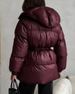 Chloe | Winter Shimmer Drawstring Puffer Jacket