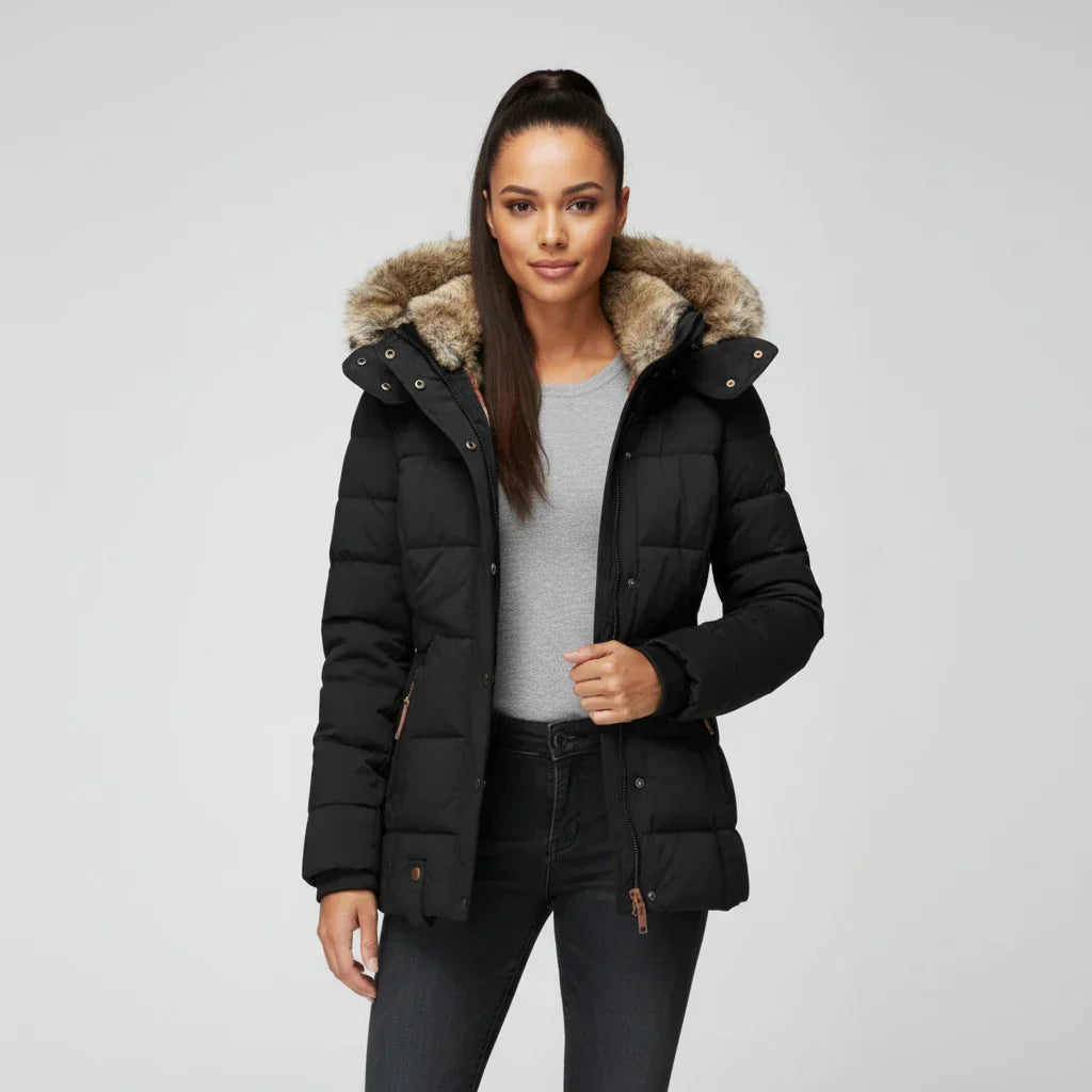 Erica | Quilted Hooded Puffer Jacket – Cozy, Stylish Winter Warmth
